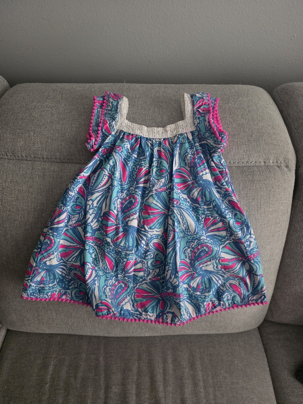 Lilly Pulitzer for Target Girls Blue and Pink Paisley Casual Dress